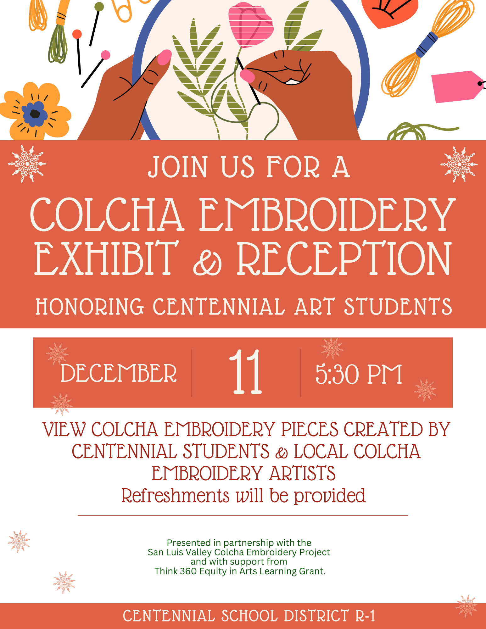 Centennial Colcha Embroidery Reception 2024