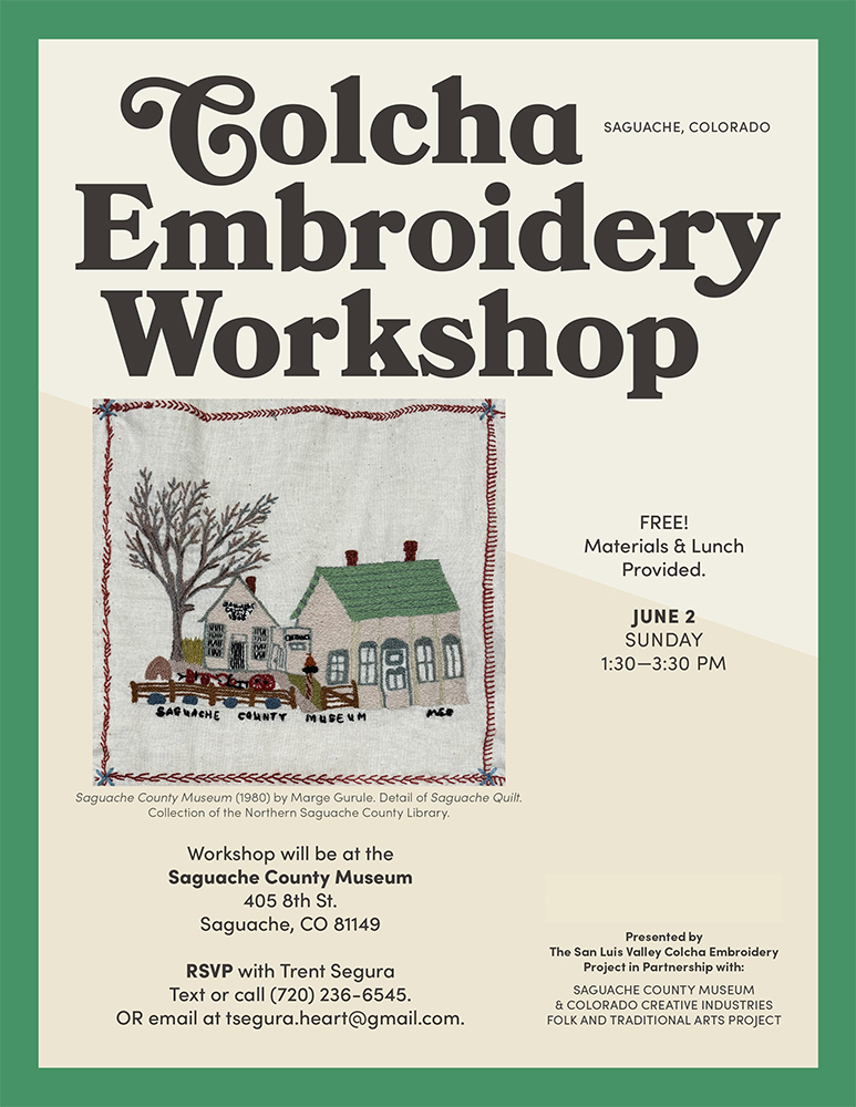 Colcha Embroidery Workshop in Saguache